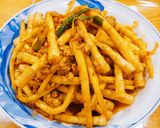 豆瓣絞肉炒劍筍的食譜步驟10照片