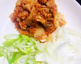 Hình bước làm 1 của món Canh Kim Chi Hàn Quốc