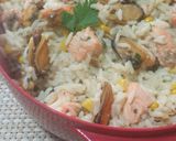 Foto del paso 3 de la receta: ~Rico Arroz con Salmón y Meijllones~