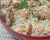Foto del paso 3 de la receta: ~Rico Arroz con Salmón y Meijllones~