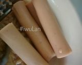 Foto langkah ke 5 dari resep Nasi Putih, Dadar Mie, Sosis Goreng (Bekal Makan Anak).