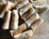 Foto langkah ke 4 dari resep Lumpia Ayam Jamur Pedas.