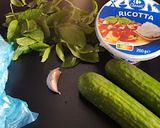 Une image de l'étape 1 de Gaspacho de concombre à la ricotta.