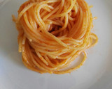 Foto del paso 9 de la receta: Espaguetis con salsa de pimientos asados y soja texturizada