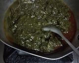 A picture of step 6 of Makki ki Roti with Sarson ka Saag and chatpata mooli galgal achar.