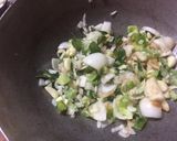 A picture of step 4 of Manchrian recipe.