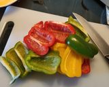 Foto del paso 3 de la receta: Burritos con pimientos y huevo 🌯🌯