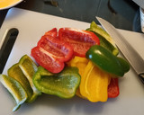 Foto del paso 3 de la receta: Burritos con pimientos y huevo 🌯🌯