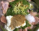A picture of step 2 of Dhaniya Chicken.