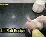 A picture of step 1 of Meethi Roti.