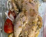 Foto langkah ke 4 dari resep Roasted chicken with garlic herb.