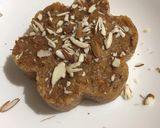 A picture of step 5 of Badam dal moong halwa.