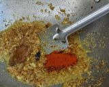 A picture of step 4 of Shahi paneer.