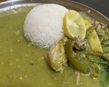 A picture of step 7 of Thai Chicken Curry.