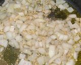 A picture of step 1 of Southern Style Collard Greens.