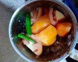A picture of step 8 of Mutton masala curry.