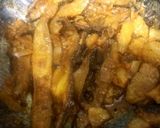 A picture of step 9 of Bitter grud with potato.