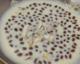 A picture of step 5 of Chamsur Dana (garden cress seeds) Kheer.