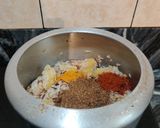 A picture of step 6 of ALOO ki TEHRI (a nice delicious one pot meal from Uttar Pradesh).