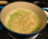 A picture of step 4 of Edamame Lemon Pasta.