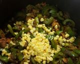 A picture of step 4 of Cheese chicken and veggies tortilla wrap.