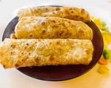 A picture of step 8 of Veg paneer kathi roll.