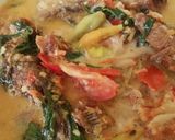 Foto langkah ke 9 dari resep Mangut Lele Kemangi Pedas.