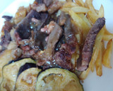 Foto del paso 10 de la receta: Entrecot amb salsa verduras i bacon amb uberguines