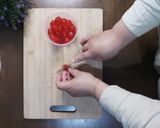 Foto langkah ke 1 dari resep Kek Buah kukus Moist | resep kek buah lembab.