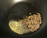 A picture of step 2 of Gawar Chi Bhaji.