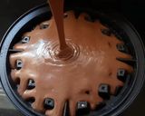 A picture of step 2 of Jackfruit chocolate waffles.