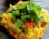A picture of step 12 of Vegetable proso Millet one pot meal.
