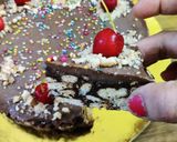 नो बेक बिस्कुट केक (no bake biscuit cake recipe in Hindi) रेसिपी चरण 8 फोटो