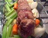 A picture of step 2 of Roast Beef with Caramelized Onions.