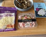Foto del paso 3 de la receta: Espaguetis con Berenjena Asada, Guanciale y Queso Azul !!!!