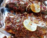 A picture of step 4 of Spicy grilled mackerel fish.