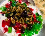 A picture of step 5 of Seasonal creamy fruit salad.