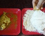 A picture of step 3 of Spicy Pomfret fry.