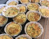 A picture of step 5 of Courgette, spinach and Parmesan muffins.