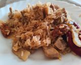 Foto del paso 7 de la receta: Arroz con secreto, setas y bacón