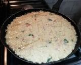 Foto del paso 5 de la receta: Tortilla de sobras de arroz con jamón y queso