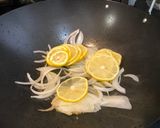 A picture of step 4 of Spaghetti with Zucchini & Fried Lemon.