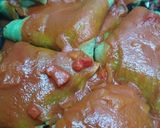 Foto del paso 3 de la receta: Crepes de espinaca rellenas de pollo, queso con salsas
