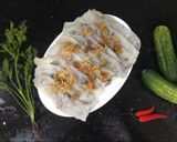 A picture of step 9 of Bánh cuốn Using Spring Roll Wrappers.