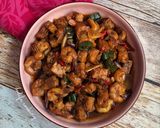 Foto langkah ke 4 dari resep 418. Oseng Udang Tempe Saos Tiram.