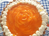 Tarta de duraznos con crema