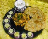 A picture of step 6 of Tawa chicken 🐓 with tandori paratha.