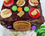 A picture of step 10 of Choco walnut bread pudding dessert.