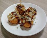 Hình bước làm 4 của món TAKOYAKI - Bánh bạch tuột