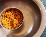 A picture of step 1 of Dal dhokli.